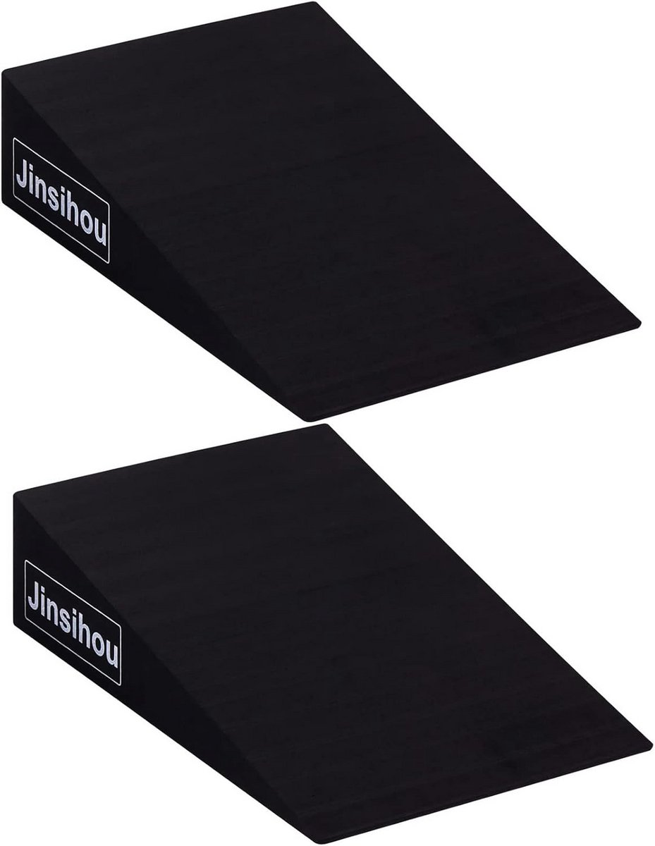 Antislip Squat Wedge Ramp - Helling Board voor Stretchen van Kuiten en Benen - Ideaal voor Yoga en Pilates - Set van 2 Stuks