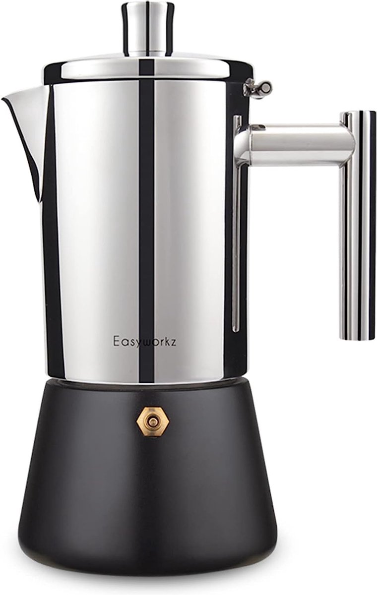 Stainless Steel Moka Pot Espresso Maker 300 ml (6 cups)
