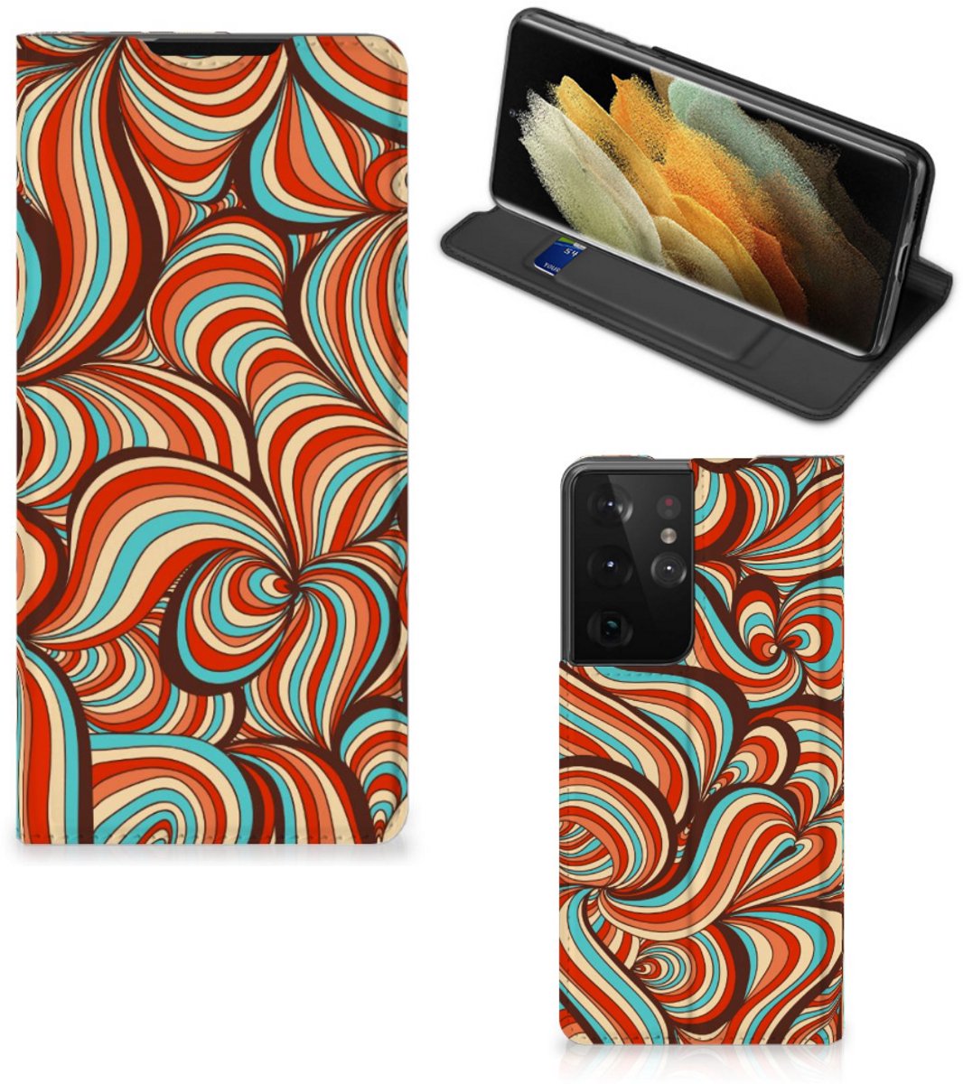 Samsung Galaxy S21 Ultra Bookcase Retro