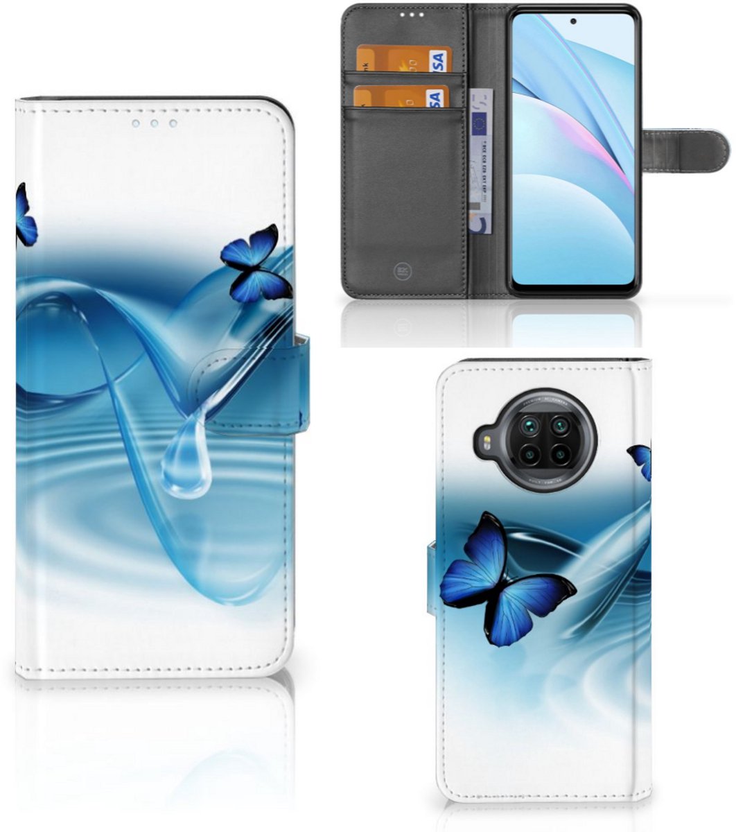 Xiaomi Mi 10T Lite Telefoonhoesje met Pasjes Vlinders