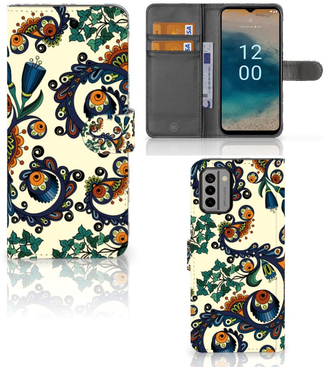 Wallet Case Nokia G22 Barok Flower