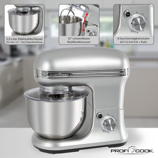 Multifunctionele Keukenrobot 1200W - 5L van Merkloos — afbeelding 5