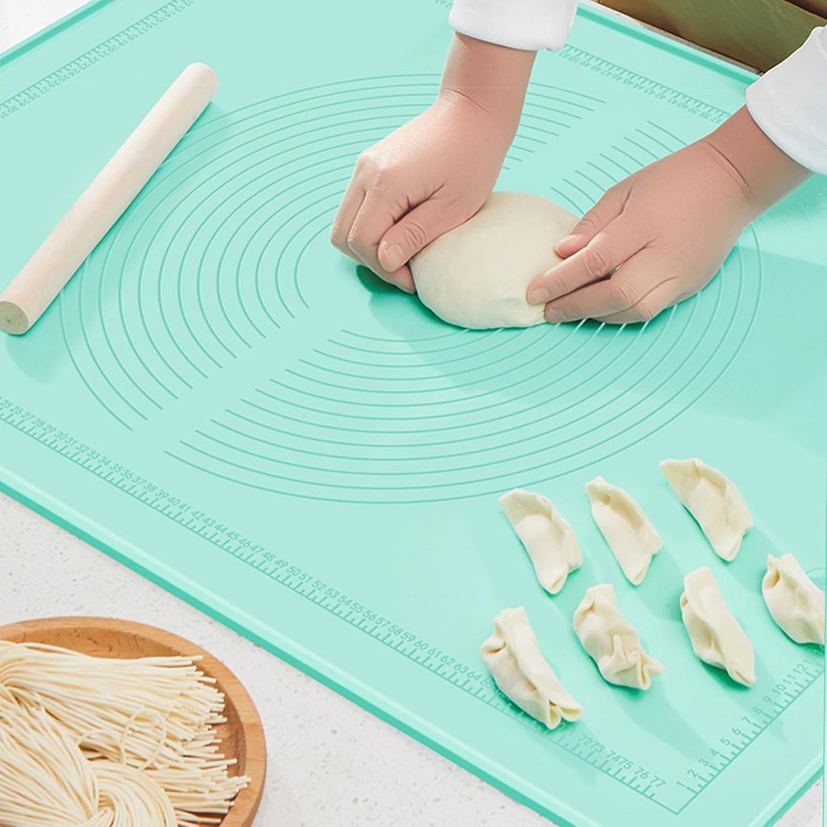Siliconen deegmat 65 x 45 cm - Antiaanbak, Antislip en BPA-vrij voor Bakken en Koken