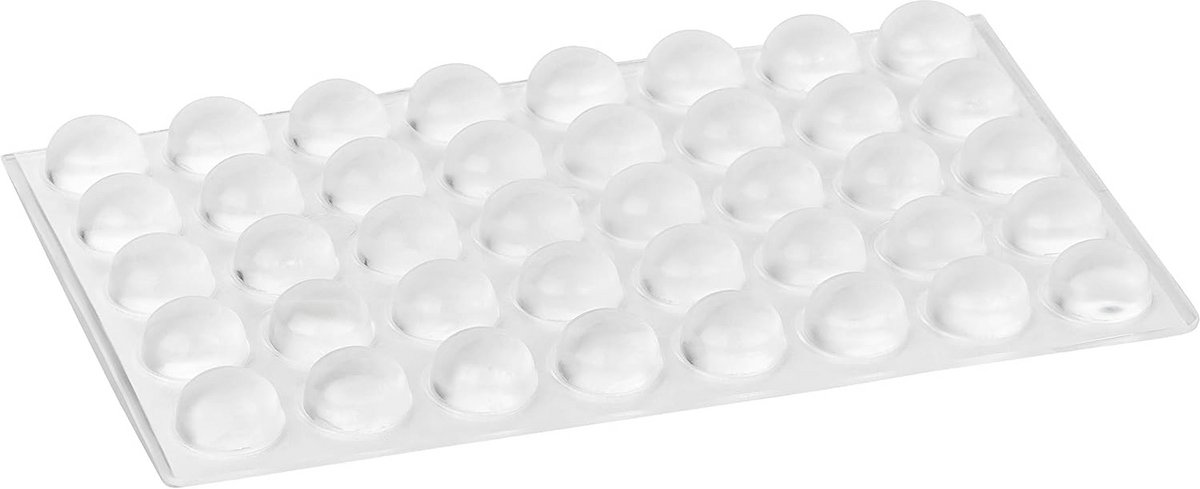 Elastische Zelfklevende Buffer - Halfrond Ø 13 mm | Hoogte: 7,5 mm | Transparant (40 Stuks)
