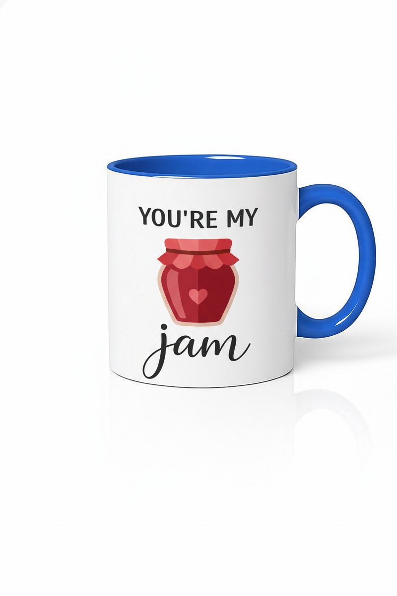 Mok "You're My Jam" met Liefdespotje - Romantisch & Uniek Cadeau
