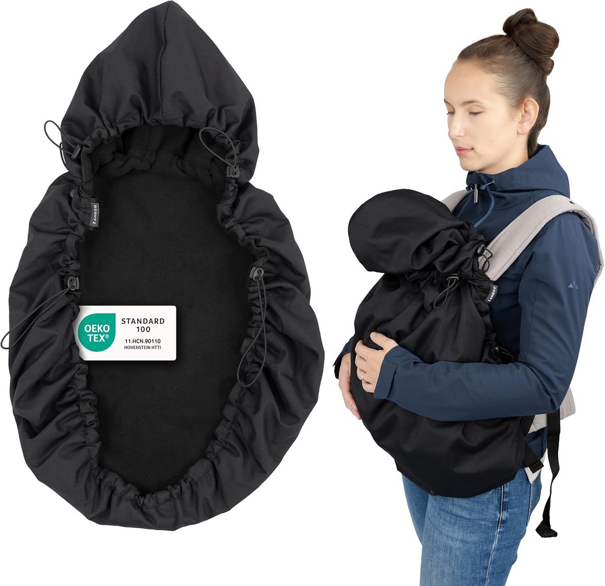 Universele Fleece Babydraagcape voor Dunne en Koude Dagen