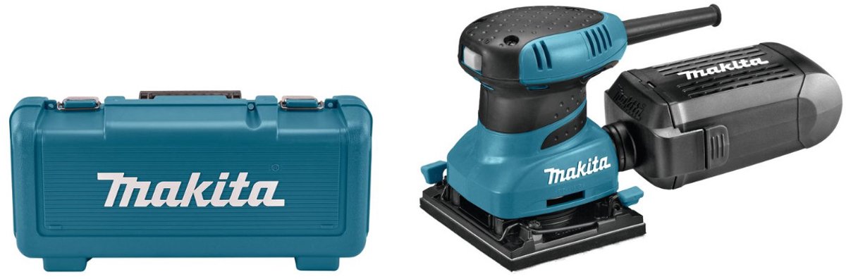 Makita BO4555K Vlakschuurmachine - 200 W - 102 x 112 mm schuuroppervlak – foto 2