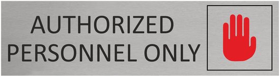 Produktbild von CombiCraft Aluminium Türschild Poststelle – 165x45mm – Selbstklebend Mit 3M-Tape – Für Innen & Außen