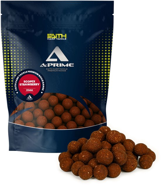 Faith A-Prime Boilie combi deal Strawberry/Scopex - Boilies - Karpervissen - Karper aas - Pop ups - Liquid bait Smoke van Merkloos — afbeelding 4