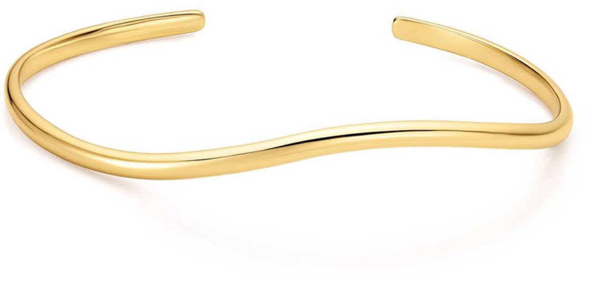 Gold Wave Cuff Bracelet S *