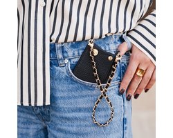 Dutchies Telefoonkoord - Telefoonketting | Zwart | Italian
