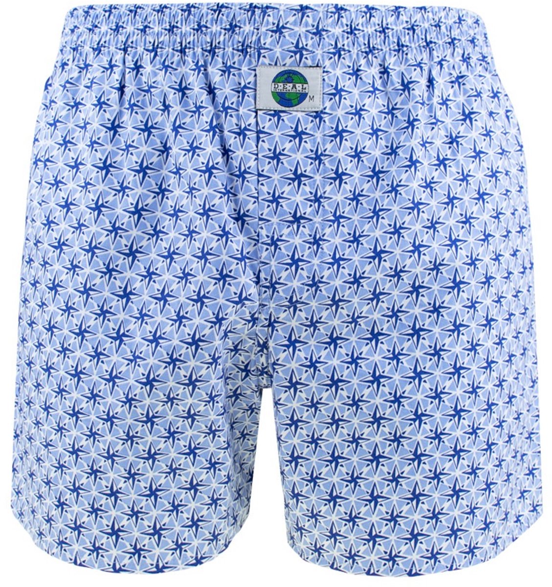 DEAL heren wijde boxershort star blauw 192291
