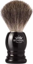 Mondial Scheerkwast Basic Graudashaar - mat zwart