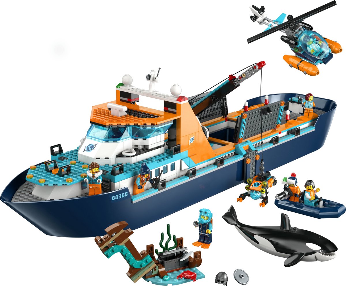LEGO City Poolonderzoeksschip Groot Drijvend Boot Speelgoed Set voor Kinderen 7+ - 60368 — afbeelding 6