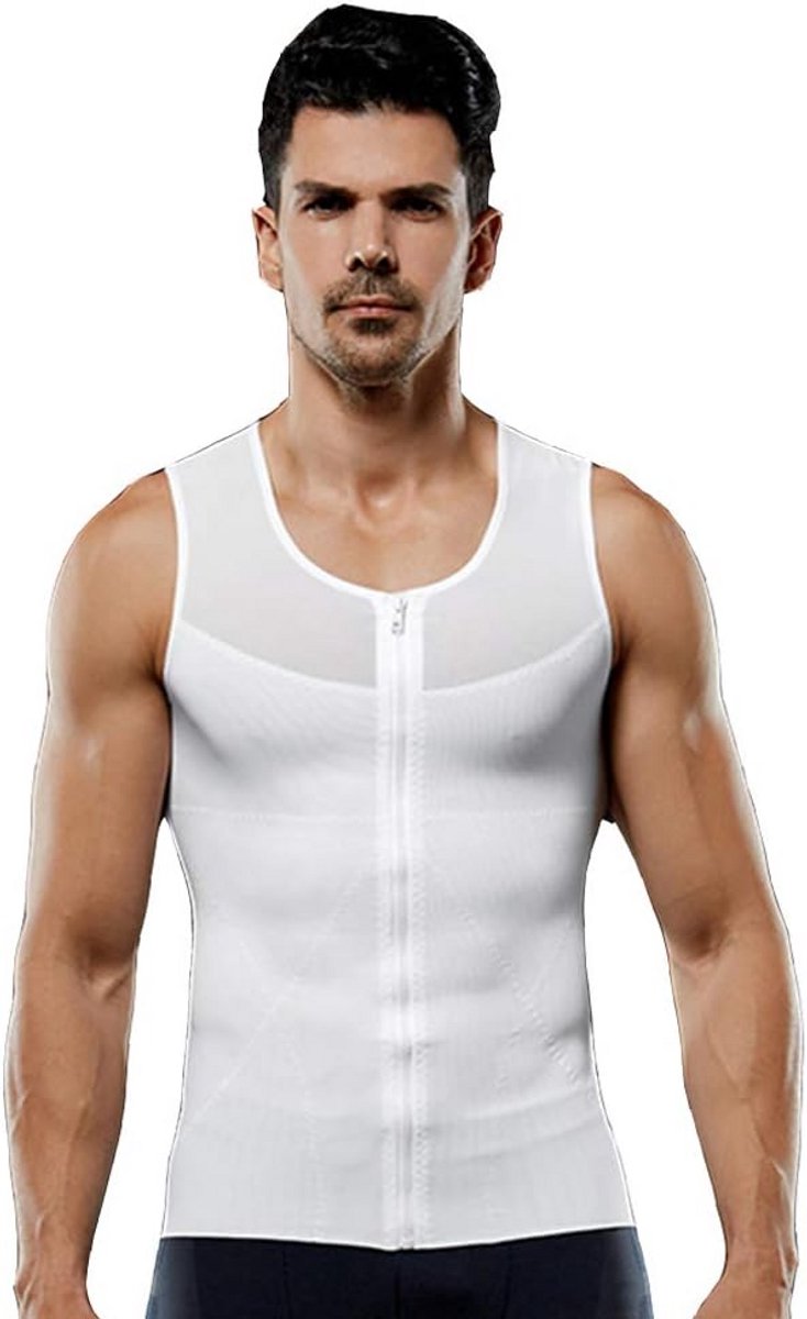 Compressieshirt Heren voor Borst Correctie en Slank Silhouet