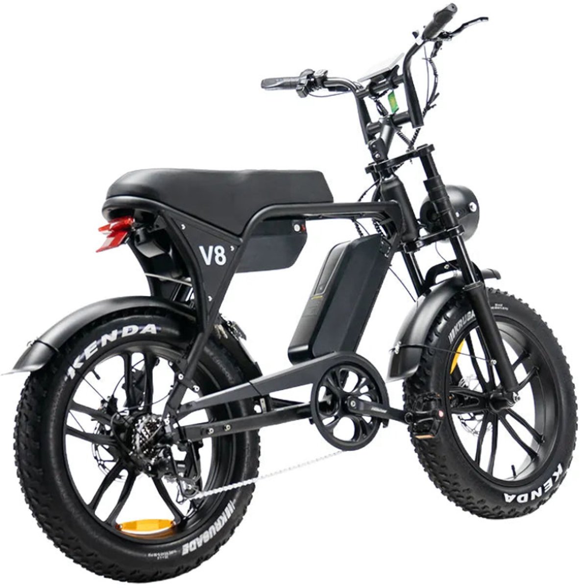 OUXI V8 Max Fatbike - dubbele accu - 120 km actieradius - 20 inch - zwart - afbeelding 3