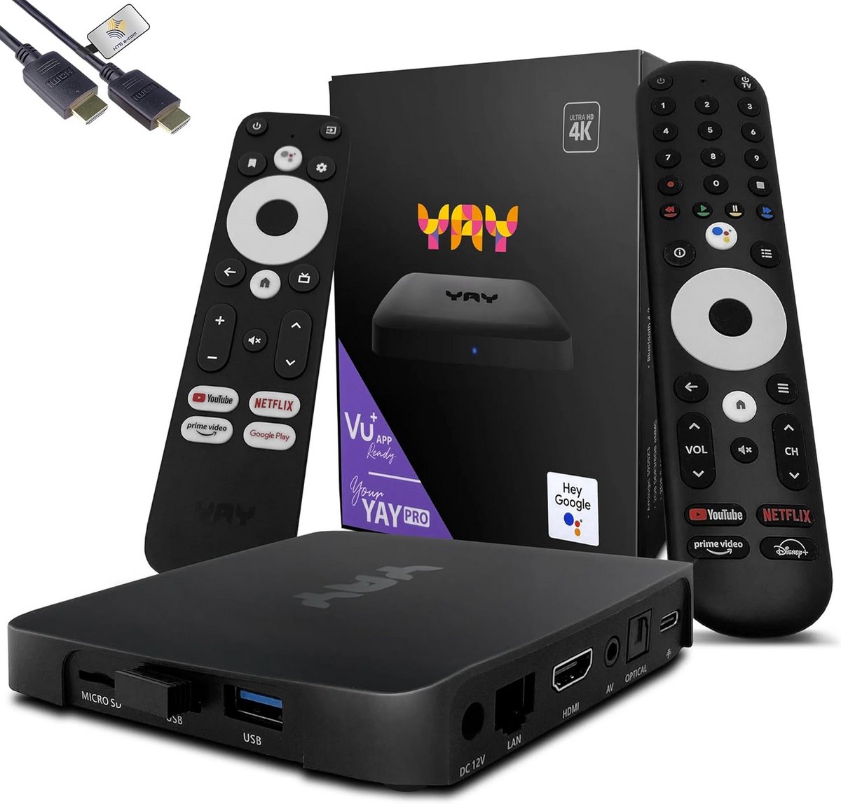 4K UHD Android TV 12 Streaming Media Speler met Chromecast en Widevine L1 Certificering