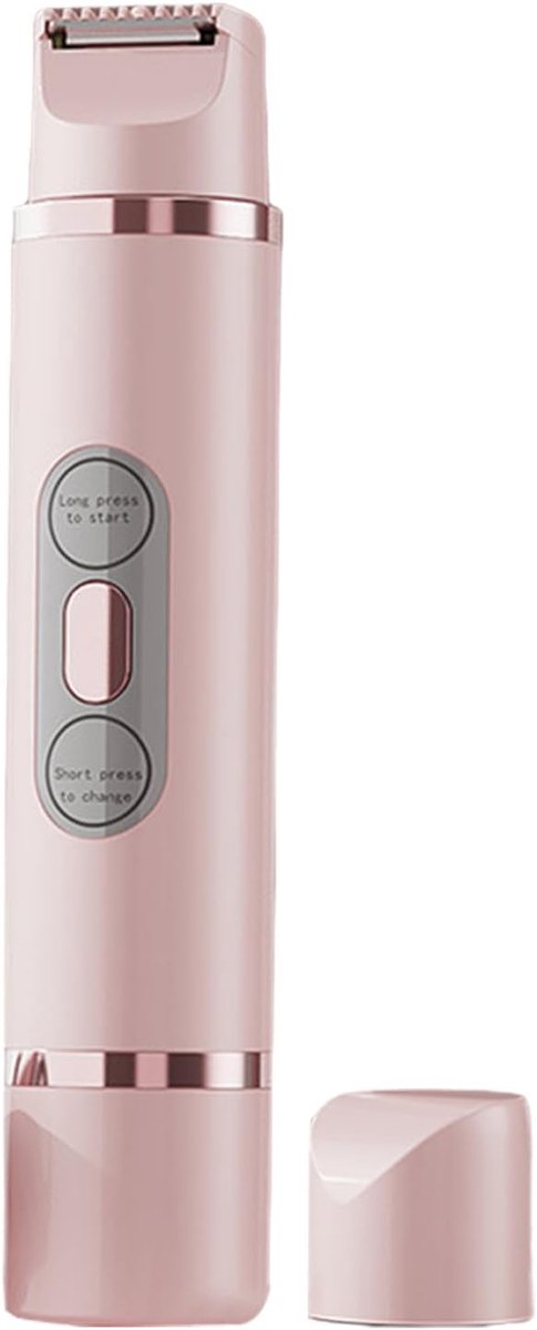 Ynkkvre - ontharingsapparaat - trimmer - elektrisch scheerapparaat - Ladyshave - 2 In 1 Dubbel Hoofd - Waterdicht Ip7 Ontwerp Voor Nat En Droog Gebruik - 1 Stuks - Voor Vrouwelijke Lichaamsverzorging Roze