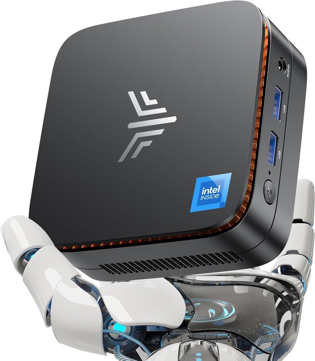 Krachtige Mini PC met Alder Lake E1 Processor, 16GB RAM, 1TB SSD en Dubbele 4K Ondersteuning