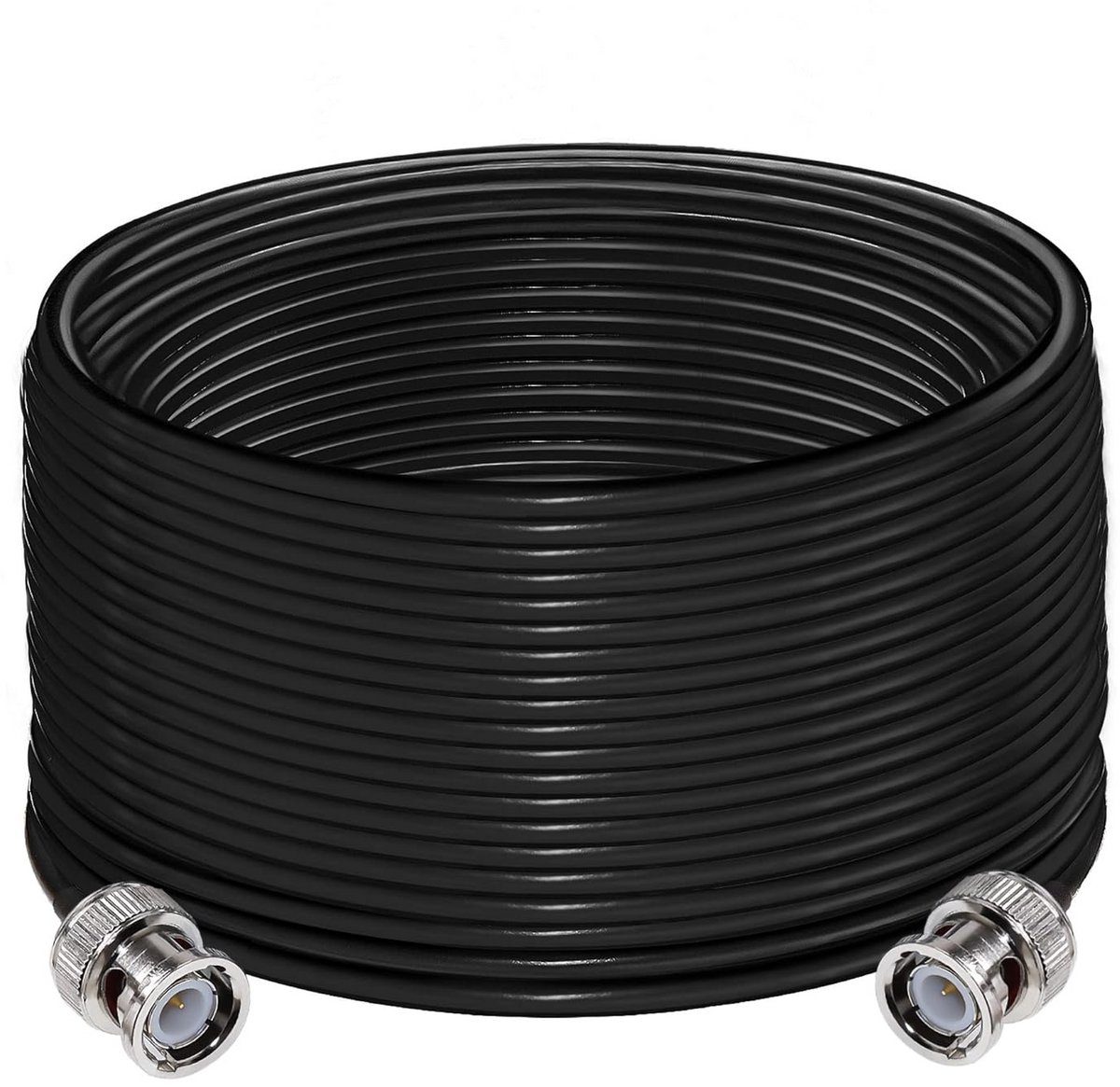 BNC Verlengkabel RG58 50 Ohm Mannelijk naar Mannelijk Jumper Low Loss voor Radio en Wifi Antennes 20 Meter