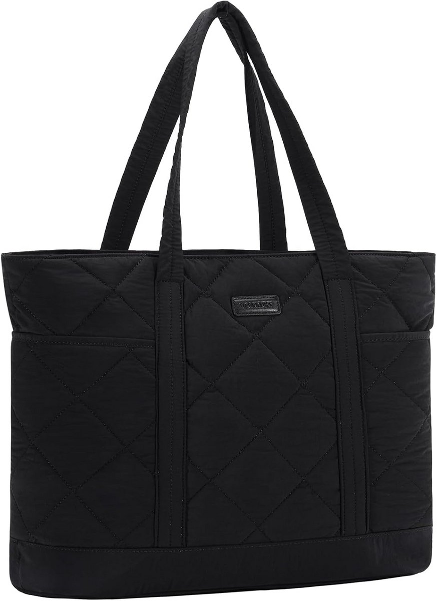 Grote Dames Tote Bag Werktas Lichtgewicht met 15.6 Inch Laptopvak voor Kantoor en Reizen