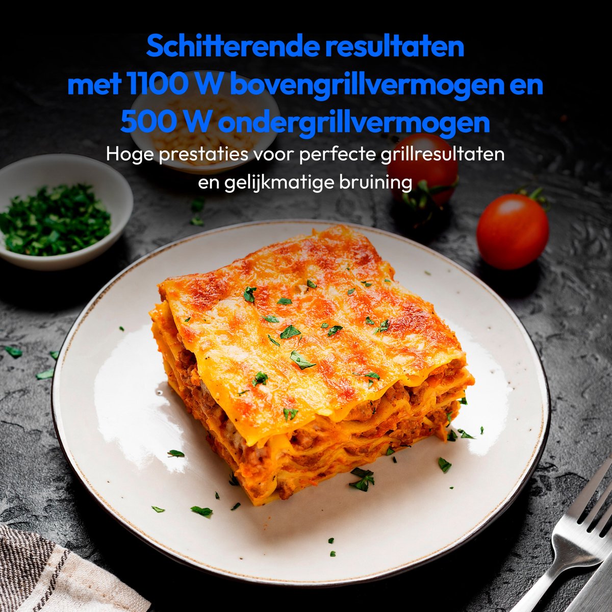 MEDION magnetron met grill en heteluchtfunctie (25 liter, 900 watt, 1100 watt bovengrill & 500 watt ondergrill, 2100 watt heteluchtfunctie, 11 programma's, 10 vermogensniveaus, roestvrij staal, MD1204 — afbeelding 2