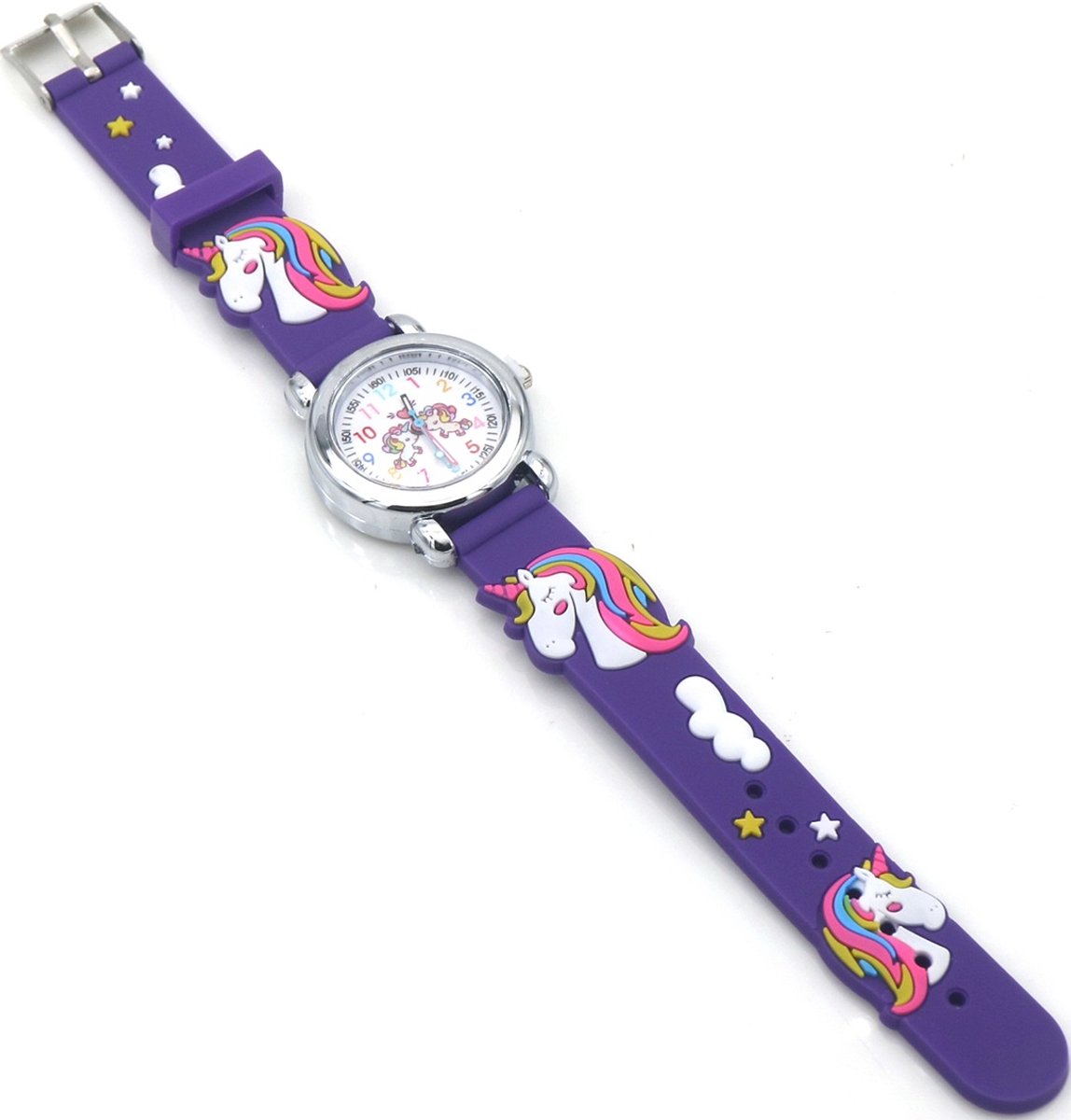 Kinderhorloge - quartz - unicorn - paars