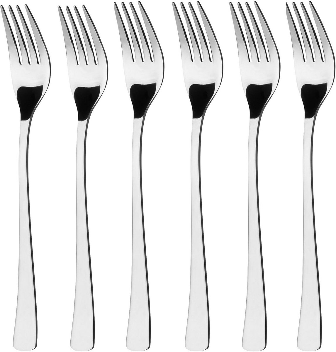 Set van 6 Roestvrijstalen Dessertvorkjes