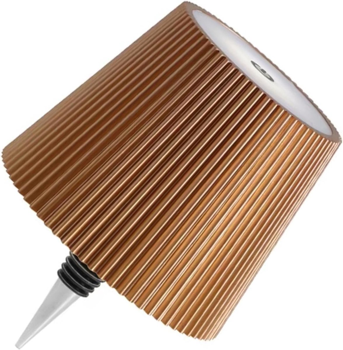 Draadloze flessenlamp, LED-wijnfleslamp, oplaadbare, draadloze flessenlamp met aanraakbediening en 3 kleurtemperaturen, voor slaapkamer, restaurant, bar - USB-oplaadbare flessentafellamp met dimfunctie (goud)-Decoratieve bureaulamp — cadeau in Wonen & Interieur - foto 7