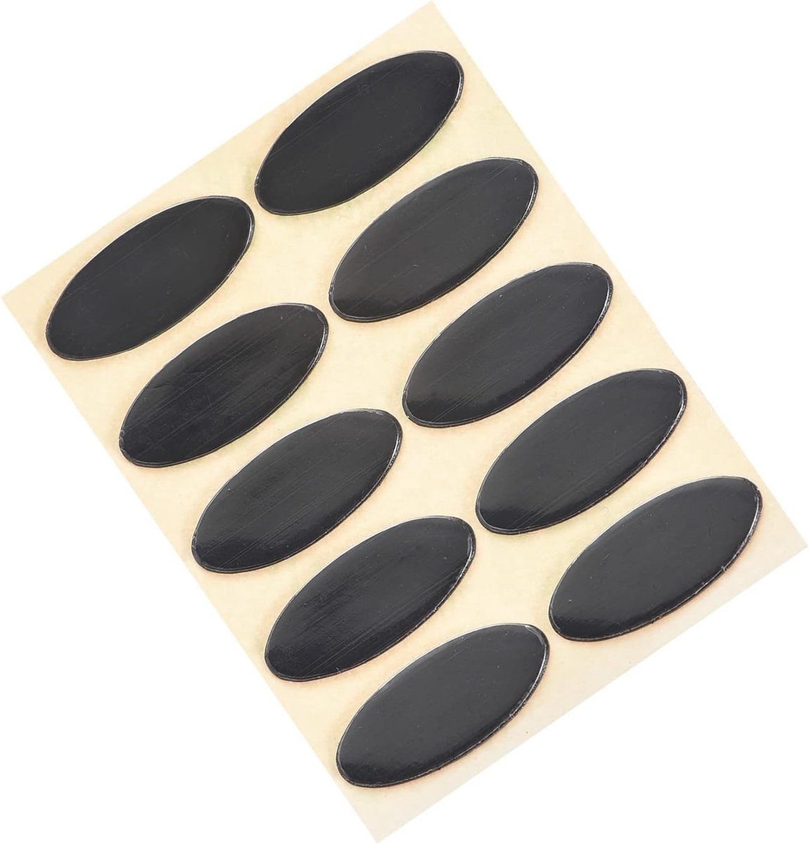Oval Mouse Feet Skates Pads - 0.7mm - Vervangende Skates - Voor Gaming Mouse - Zwart - 10Pcs