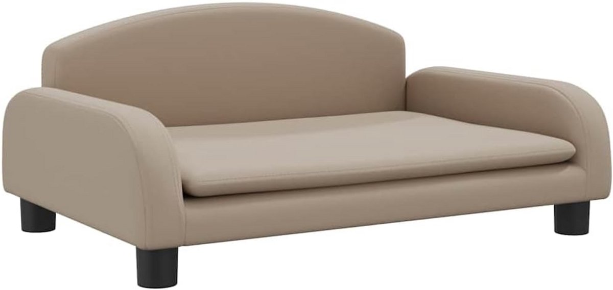 Kindersofa Kunstleer Cappuccino 70x45x30 cm