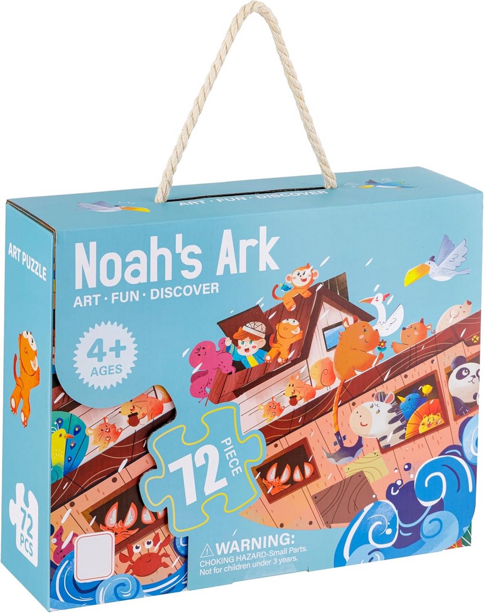 Educatieve Kinderpuzzel 72 Delen Karton - Grote Puzzel van 90x60 cm - Leerzaam Speelgoed Cadeau 4+
