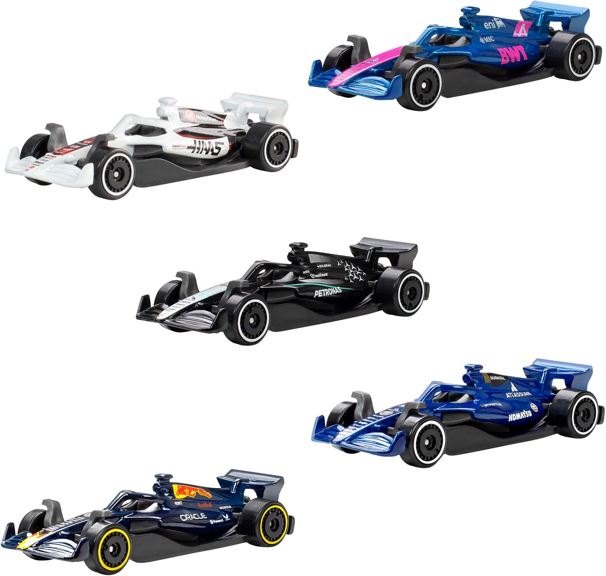 Hot Wheels Formula 1 - set van 5 metalen F1 speelgoedauto's — afbeelding 12