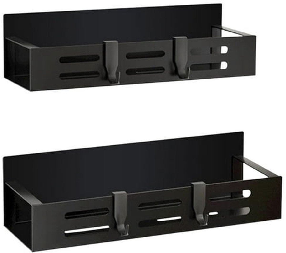 Koelkastzijplank met magnetisch kruidenrekje en opbergrek.