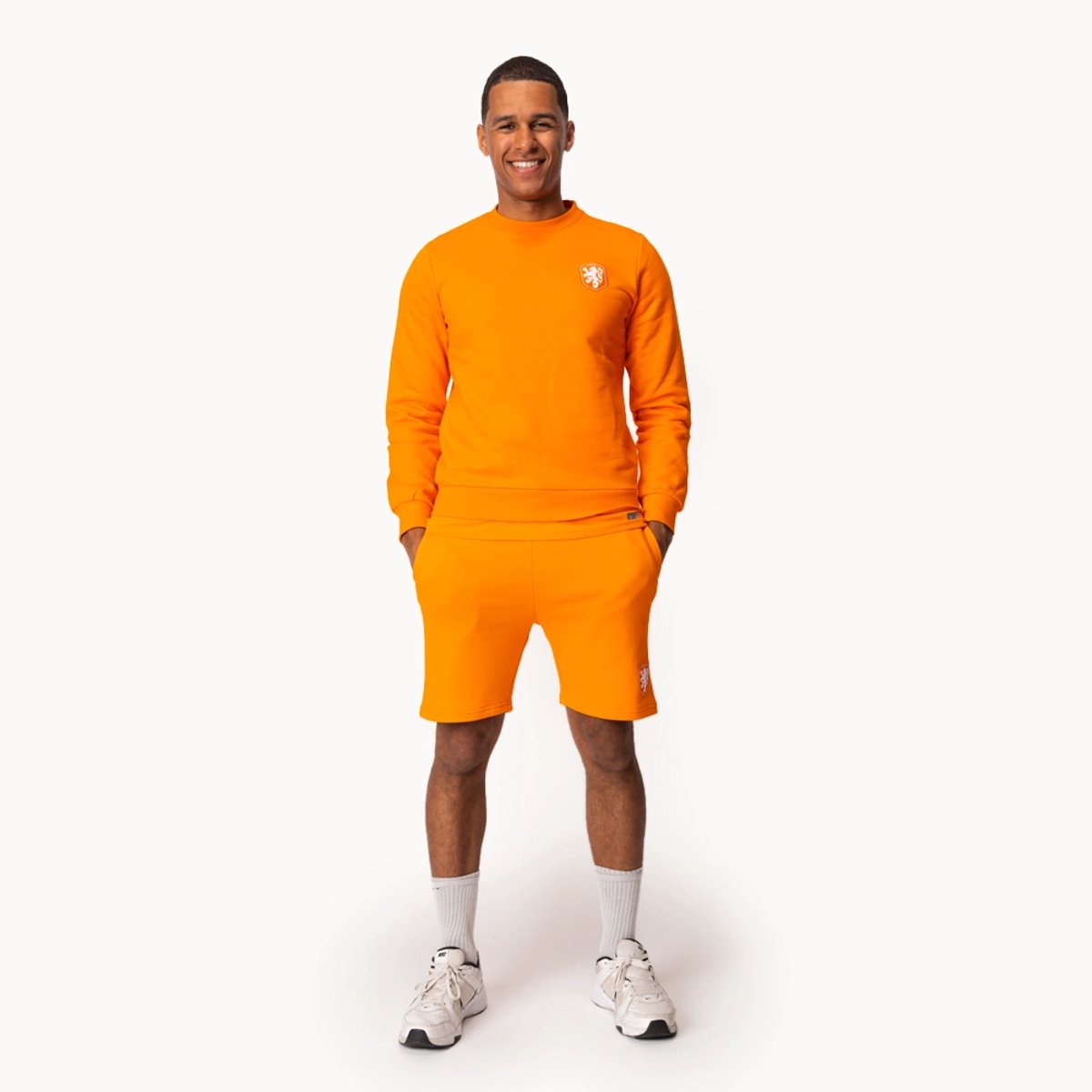 Nederlands Elftal Sweater Heren - Maat L - KNVB Fankleding - Volwassenen - Oranje Trui