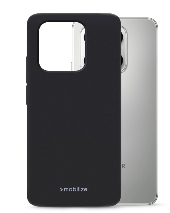Housse Mobilize convenant à Honor 400 Smart Housse de téléphone TPU flexible | Mobilize la couverture arrière en caoutchouc Gelly | Étui 400 Smart | Couverture arrière - Zwart
