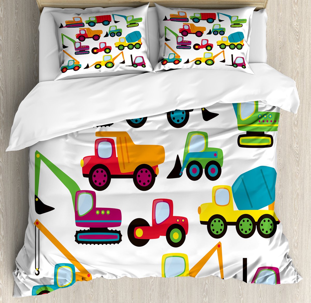 ABAKUHAUS Dekbedovertrekset voor tweepersoonsbedden, inclusief accessoires, 230 x 220 cm