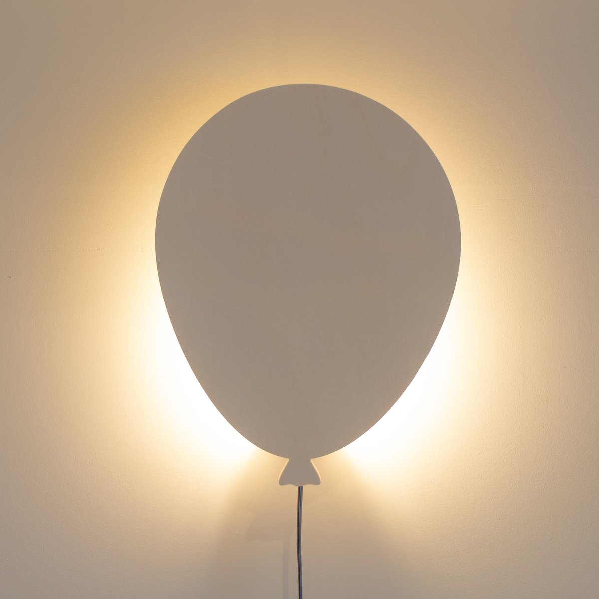 Houten wandlamp ~ Ballon