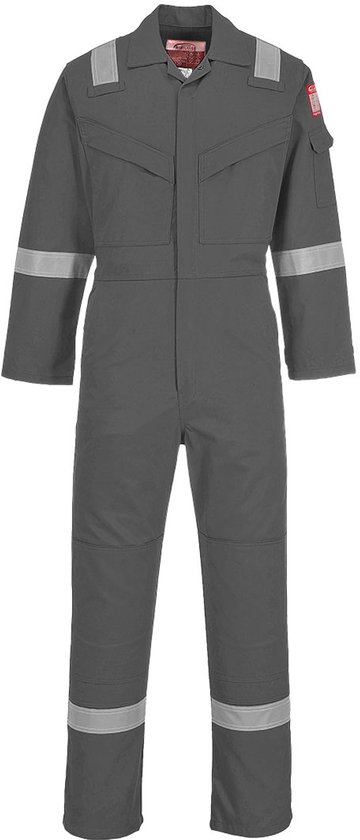 Portwest Super Lichtgewicht Antistatische Overall 210gm FR21 - Grijs - L