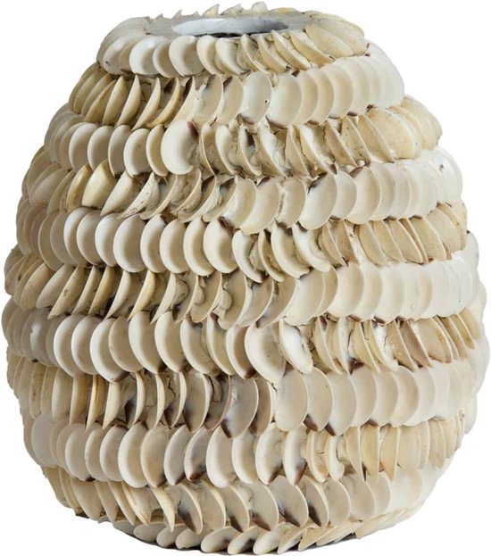 Light & Living Vaas Sarria - Naturel - Ø26x27cm - Bamboe - Modern - Bloemenvaas - Woondecoratie - Decoratieve vaas voor woonkamer of slaapkamer