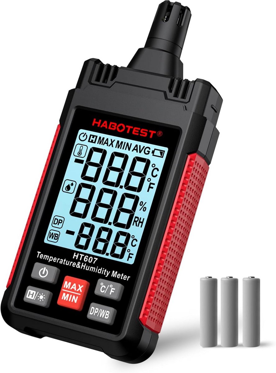 Digitale Thermometer en Hygrometer met Groot Display