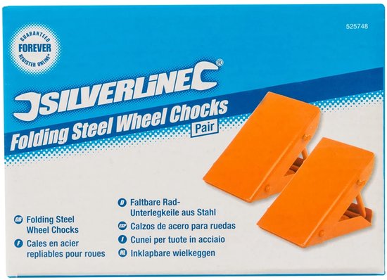 Silverline Inklapbare wielkeggen - Heavy-Duty staal - fel oranje - 2 stuks van Silverline — afbeelding 3