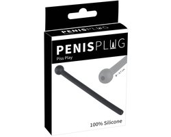 You2Toys – Siliconen Dilator Penis Plug met Tunnel Ontwerp voor Natte Plezier – Zwart
