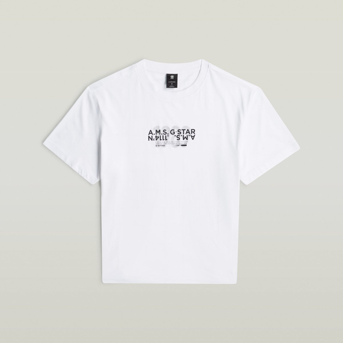 G-Star Inside print r t wmn Dames Tops Wit