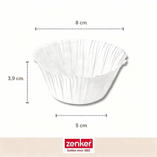 Zenker 43954 moule a gâteaux Caissettes pour cupcake / muffin 30 pièce(s)