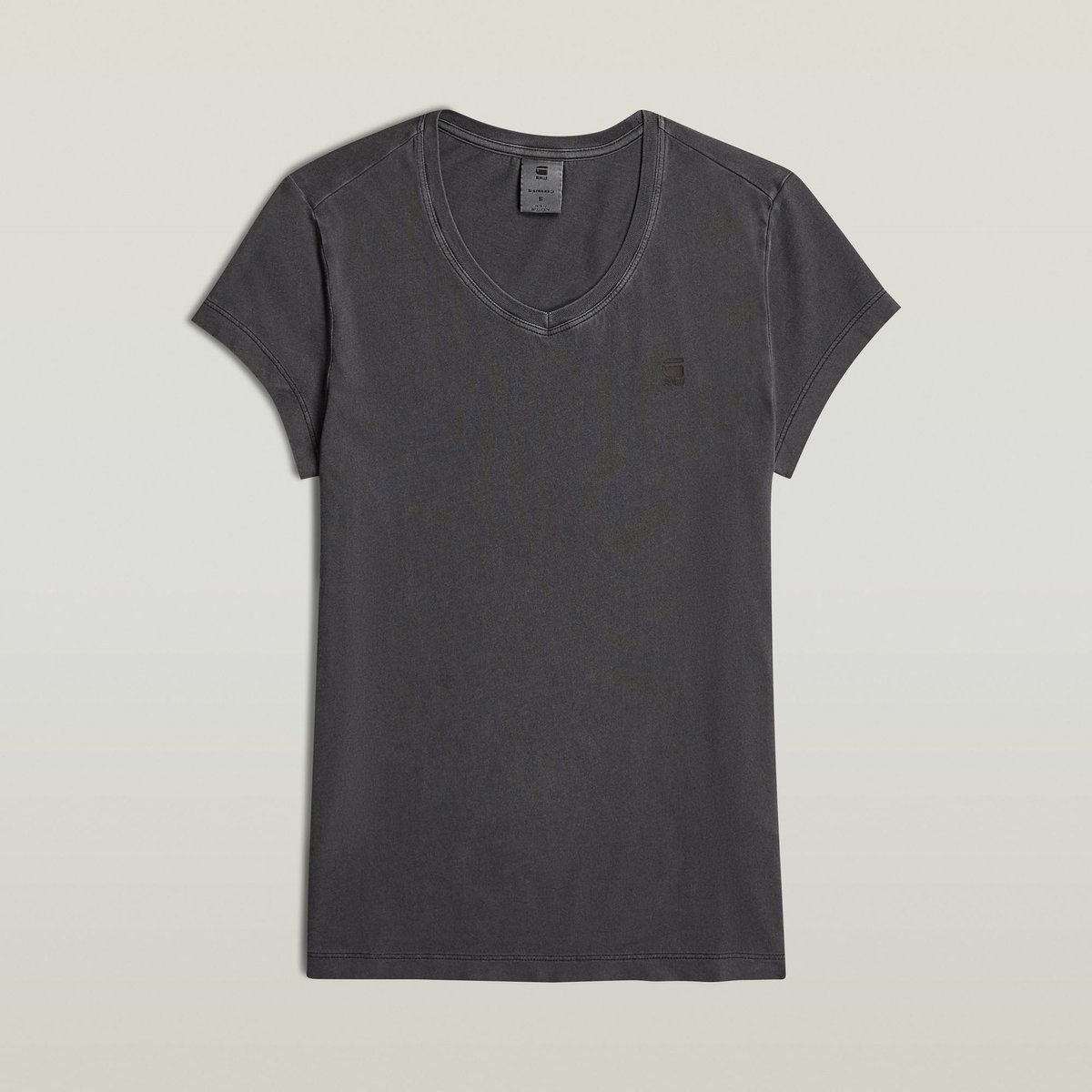 G-STAR Overdyed eyben slim v t 2.0 wmn Dames Top dk gd Zwart