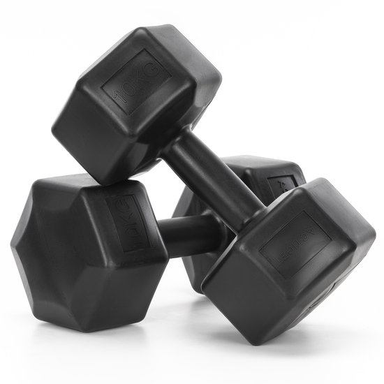 Actiget® Dumbbell Set - 10 KG - Zwart - Oefengewichten