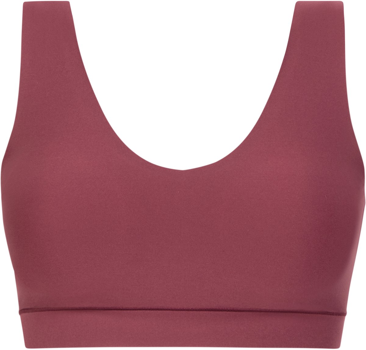 Chantelle Bralette top met vulling - Soft Stretch - Padded top - Bralette / BH Top naadloos dames - Rood - zwart - Beige - XXL - Bordeaux