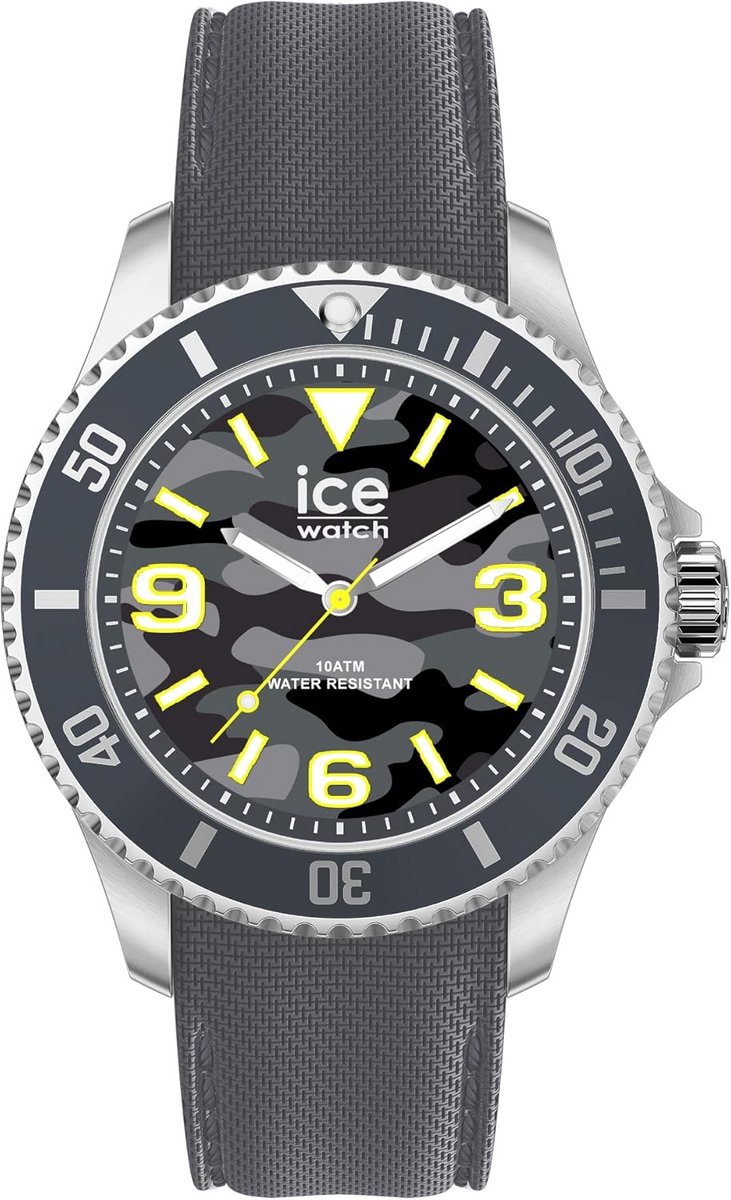 Herenhorloge met zwarte siliconen band