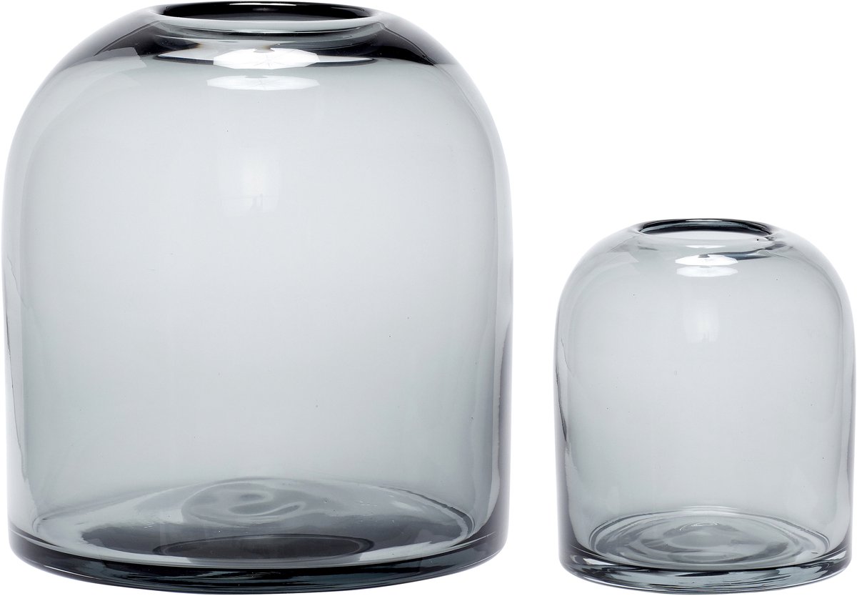 Hubsch Interior Vazen Hubsch Interior Dome (x2) rokerig grijs